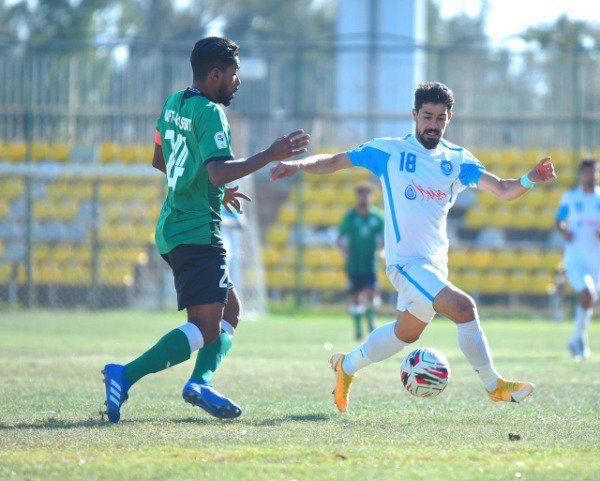 من مباراة أمانة بغداد و نفط الوسط
