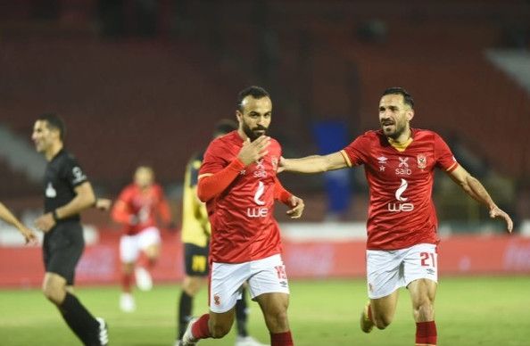 فرحة لاعبي الأهلي