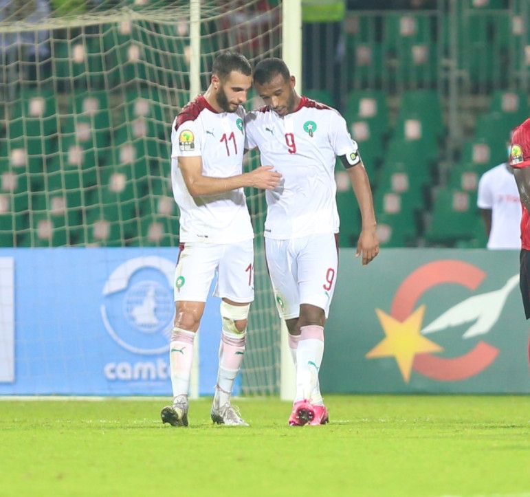 فرحة لاعبي المغرب