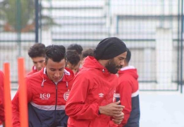 صابر خليفة في تدريبات اليوم