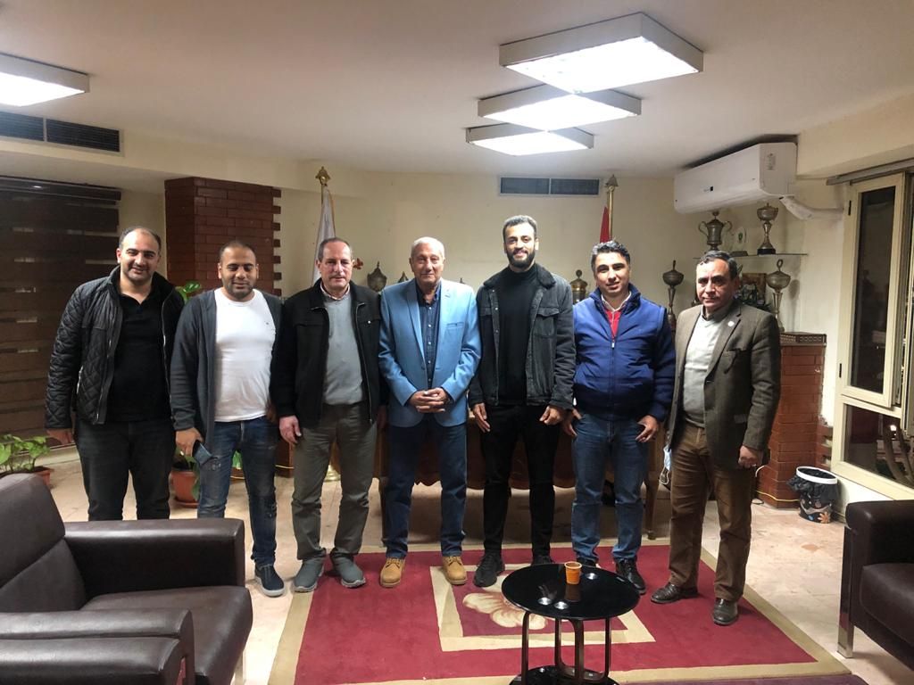 مروان حمدي بعد توقيعه للزمالك