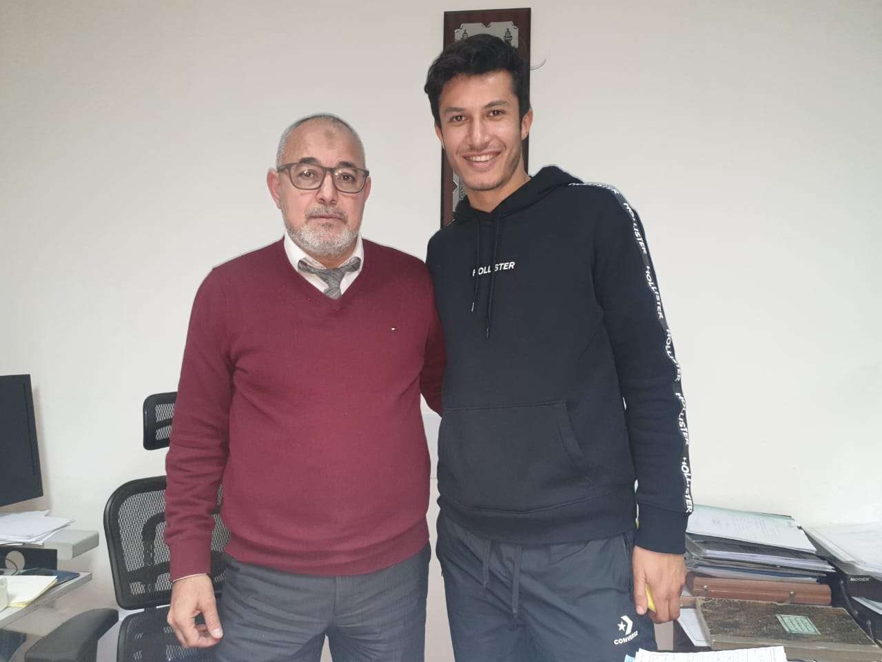 أسامة جلال مع رئيس إنبي