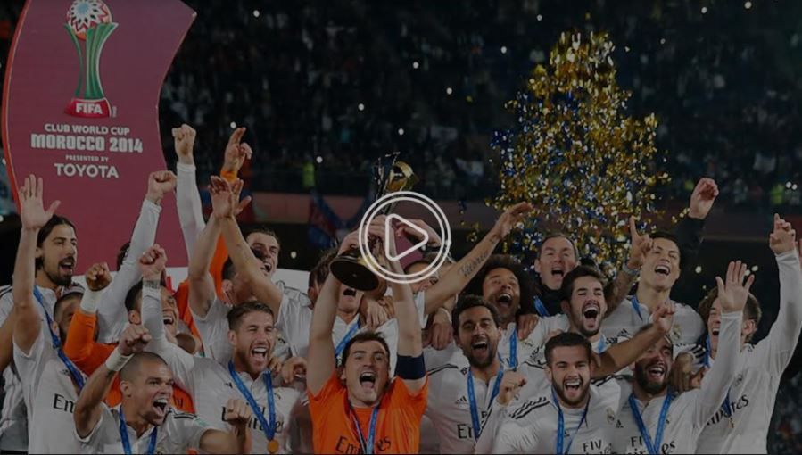 احتفال ريال مدريد بلقبه في 2014