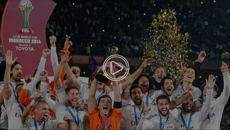 احتفال ريال مدريد بلقبه في 2014