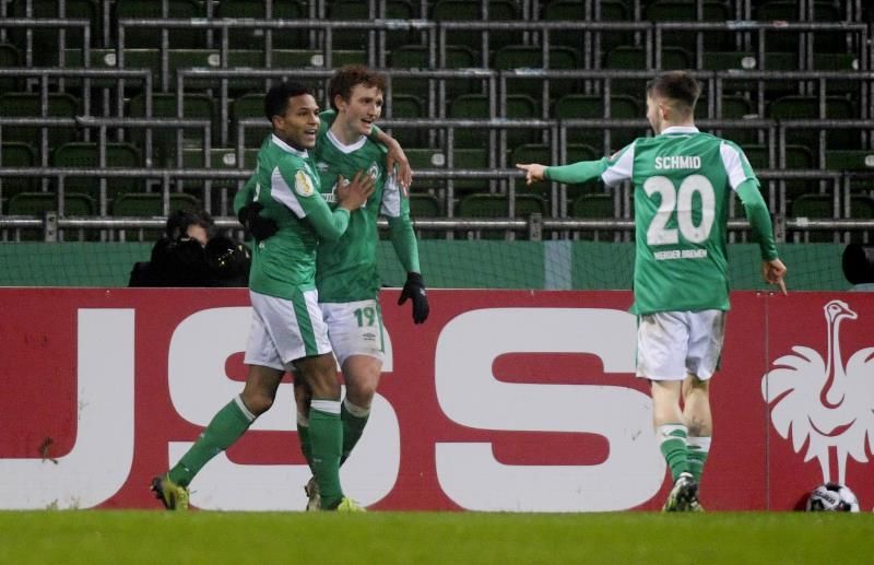 فرحة لاعبي فيردر بريمن