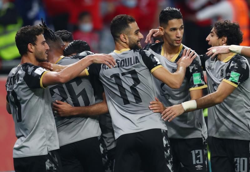 فرحة لاعبي الأهلي
